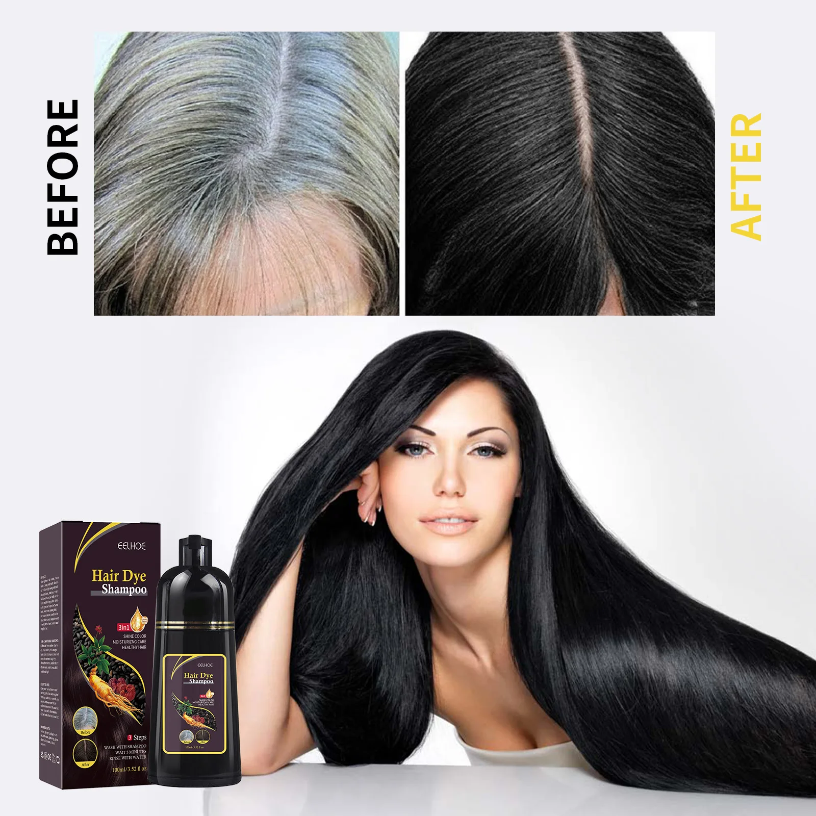 100ML Magic Natural Herbal Hai - Hair Spray Color 评论和价格