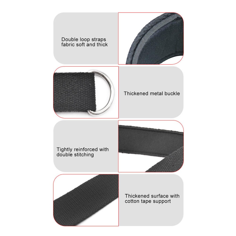 2PCS Practical Anti Slip Pilat - D Ring Strap 评论和价格